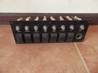 Tablero Marino, 7 Llaves Y Encendedor Con Fusibles, Nuevo.